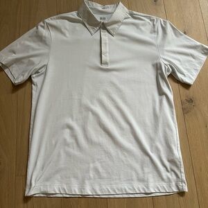 Theory for Uniqlo Men's White Polo Shirt
